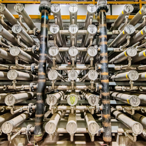 wall of pipework